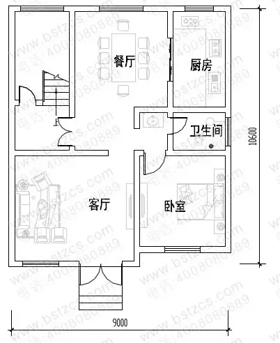 10套占地90平左右农村别墅，功能齐全，是小户型的理想选择