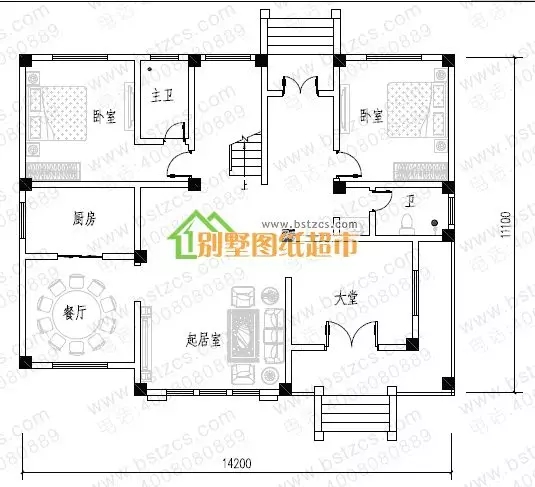 开间14米的大气别墅，农村自建房就选10款图纸