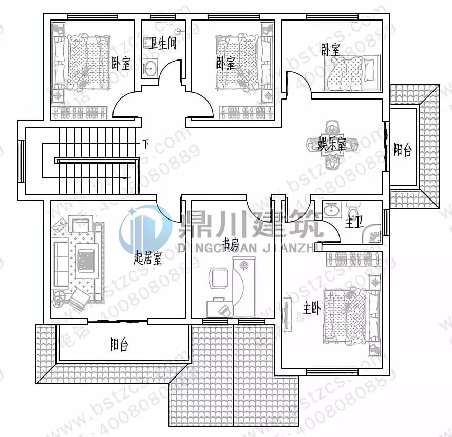 开间14米的大气别墅，农村自建房就选10款图纸