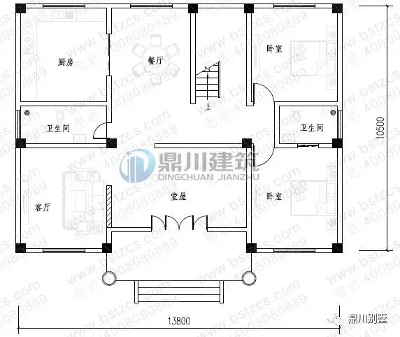 三层欧式别墅何谓大气?特色门斗来体现